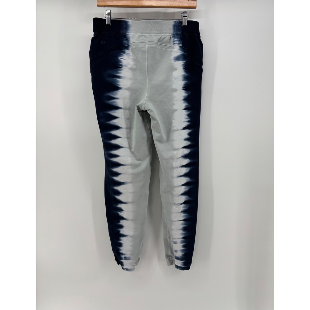 Lululemon LA Extreme Joggers Women's 6 Low Rise Blue White Tie Dye Pockets